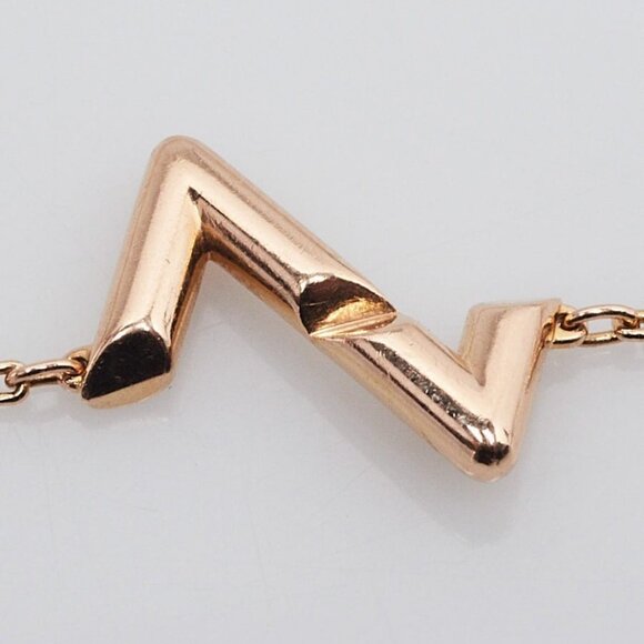 Louis Vuitton 18K Rose Gold LV Upside Down Volt Chain Bracelet - Picture 3 of 9